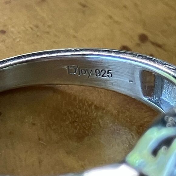 Natural Rainbow Moonstone Sterling Silver Ring Size 6 - Picture 7 of 9